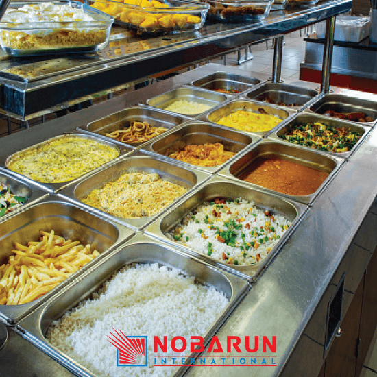 Hot Water System Buffet Bain Marie Food Warmer Display
